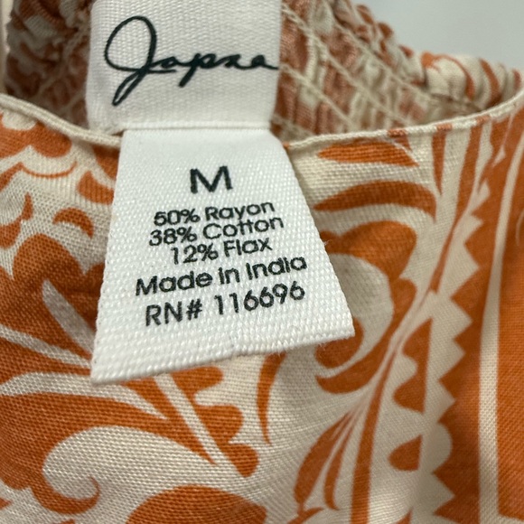 Japna Dress Floral Patterned Brown and Cream Maxi with Pockets - Picture 5 of 6